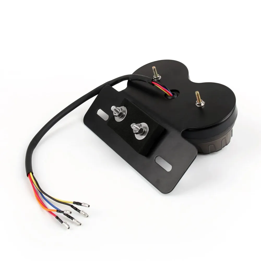 Feu arrière Led pour moto, indicateur de freinage, plaque d'immatriculation, 12V, 2 couleurs génériques