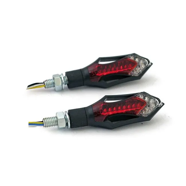 Feu arrière de moto à LED 3 en 1 Hatch