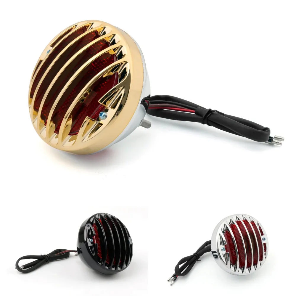Feu stop arrière rond pour moto, pour Harley Bobber Chopper Rat personnalisé générique