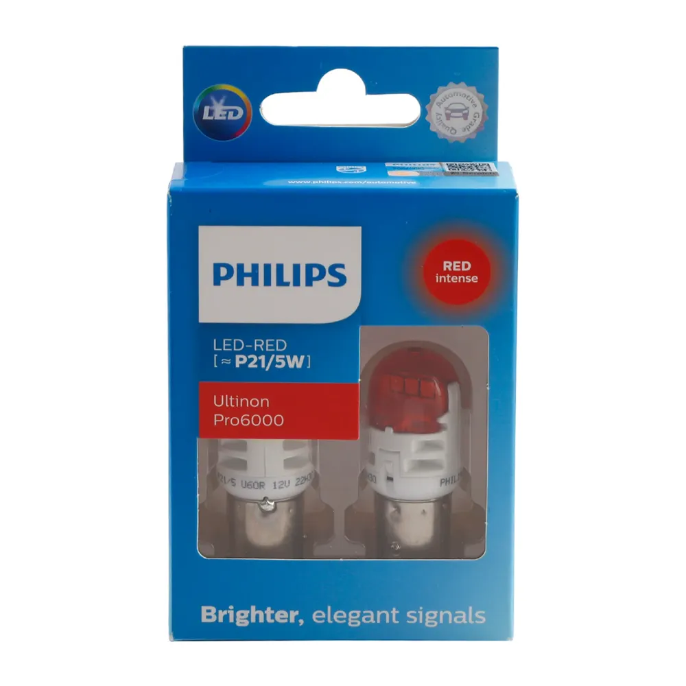 Feu de voiture LED-ROUGE Ultinon Pro6000 P21/5W 11499RU60 pour PHILIPS