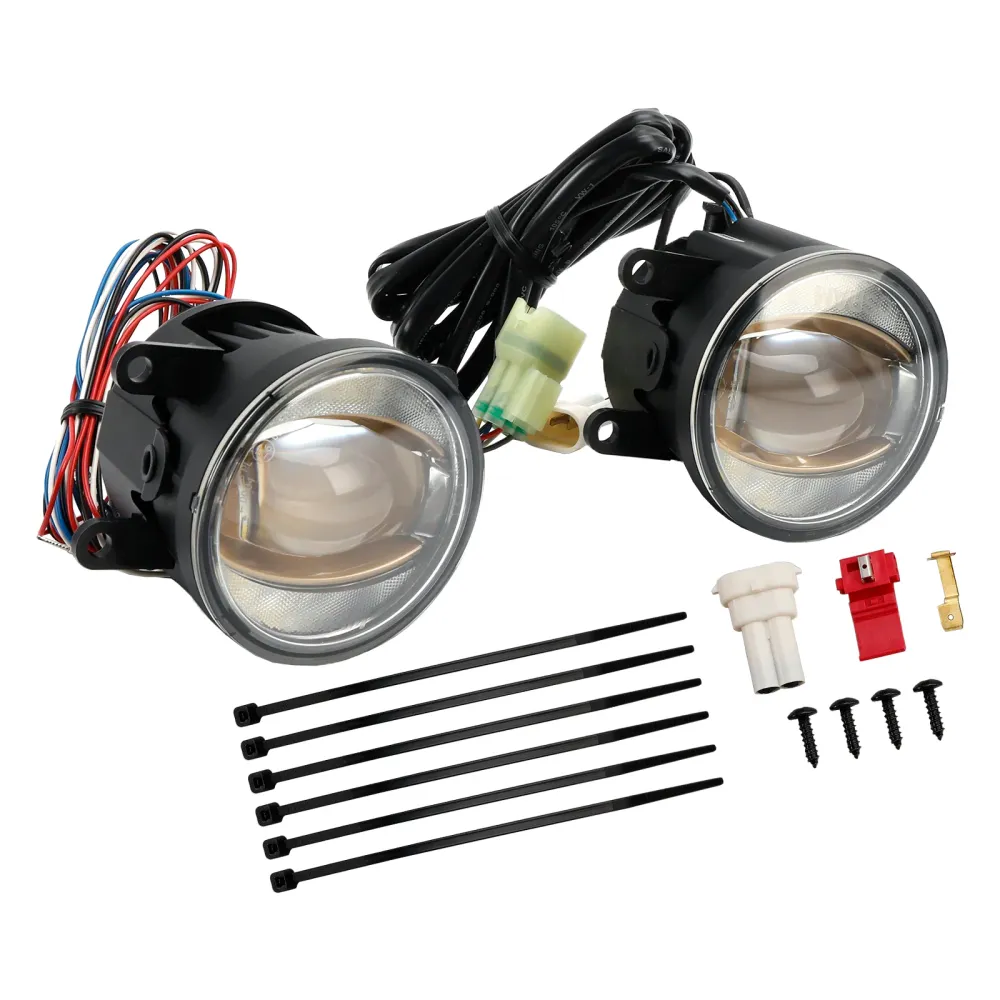 Feu de voiture Leriving FOG DRL Gold Edition 90MM 6000K pour OSRAM