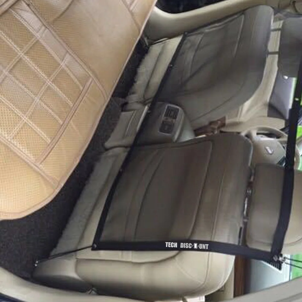 TD® Filet de protection chat voiture pour chien animaux de compagnie séparation véhicule protection siège arrière élastiqu...