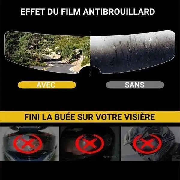 Film Anti-buée Pour Casque moto