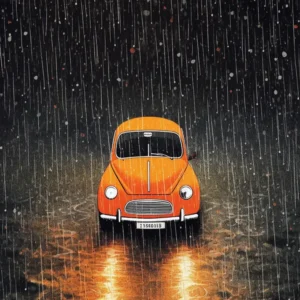Voiture sous la pluie Fine Artic