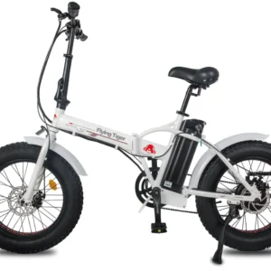 Vélo électrique portable et pliant Flying Tiger Fat Tire - Blanc Flying-Tiger