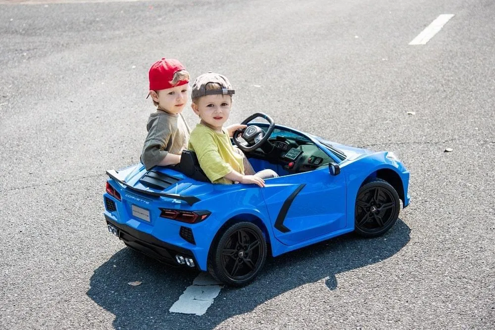 Voiture électrique pour enfants 24V Chevrolet Corvette C8 2 sièges de Freddo Toys