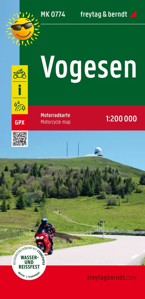 Carte spéciale moto - Vosges | Freytag & Berndt