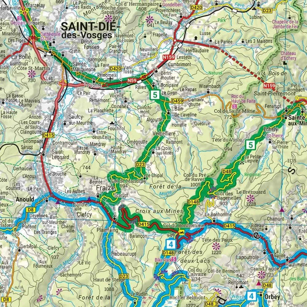 Carte spéciale moto - Vosges | Freytag & Berndt
