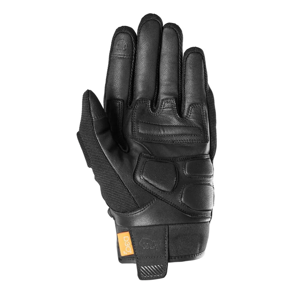 Gants moto été homme - Jet D3O® Evo Noir et Rouge Furygan