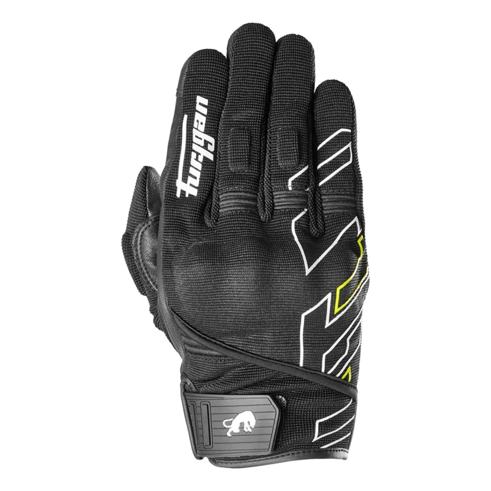 Gants moto été homme - Jet Neon D3O® Noir et Fluo Furygan