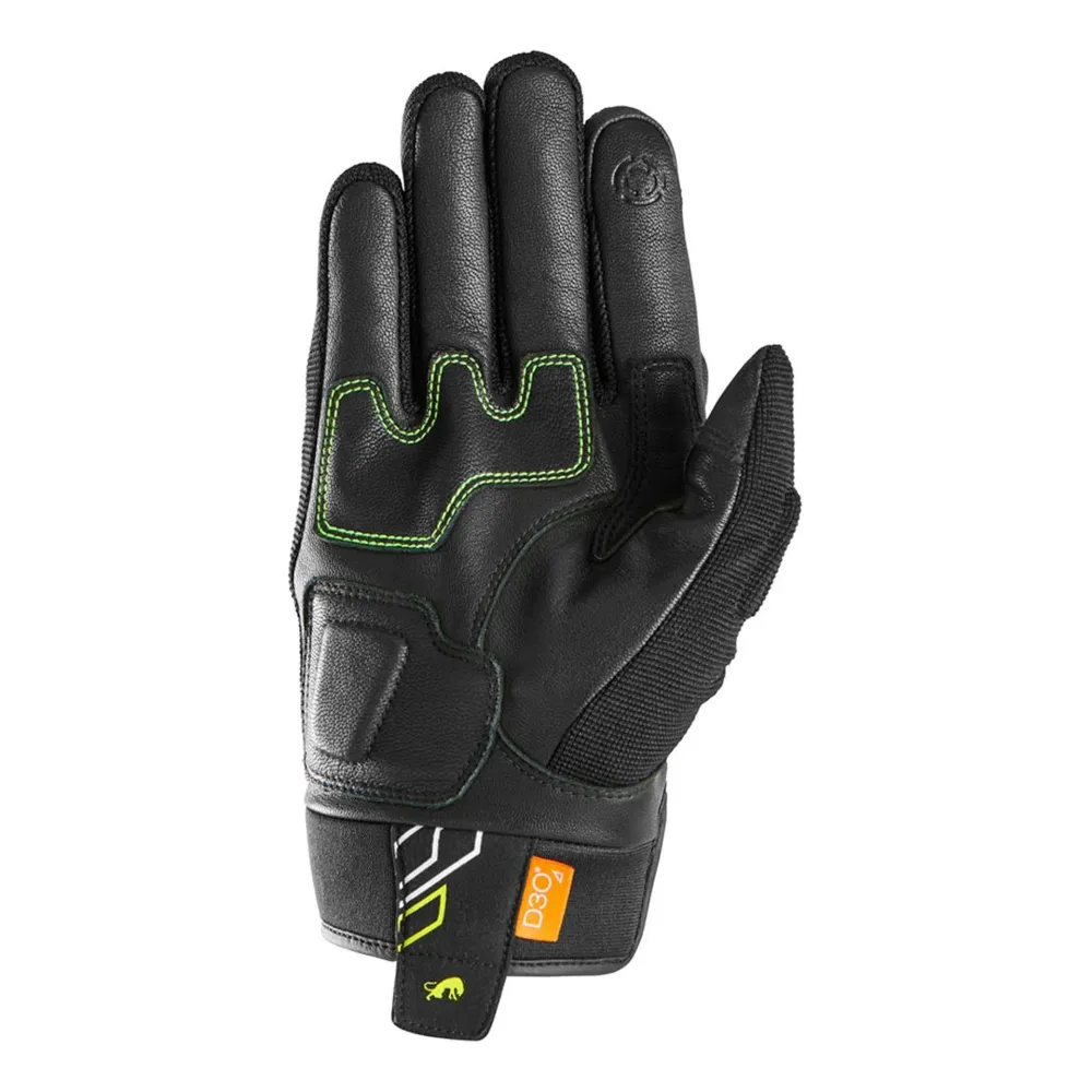 Gants moto été homme - Jet Neon D3O® Noir et Fluo Furygan