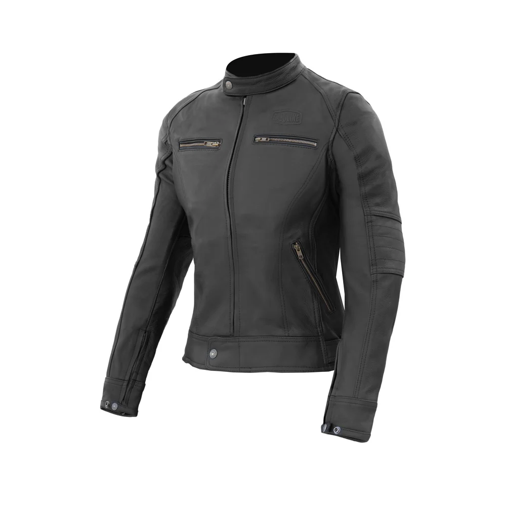 Blouson de moto en cuir femme - Vintage lady GASOLINE