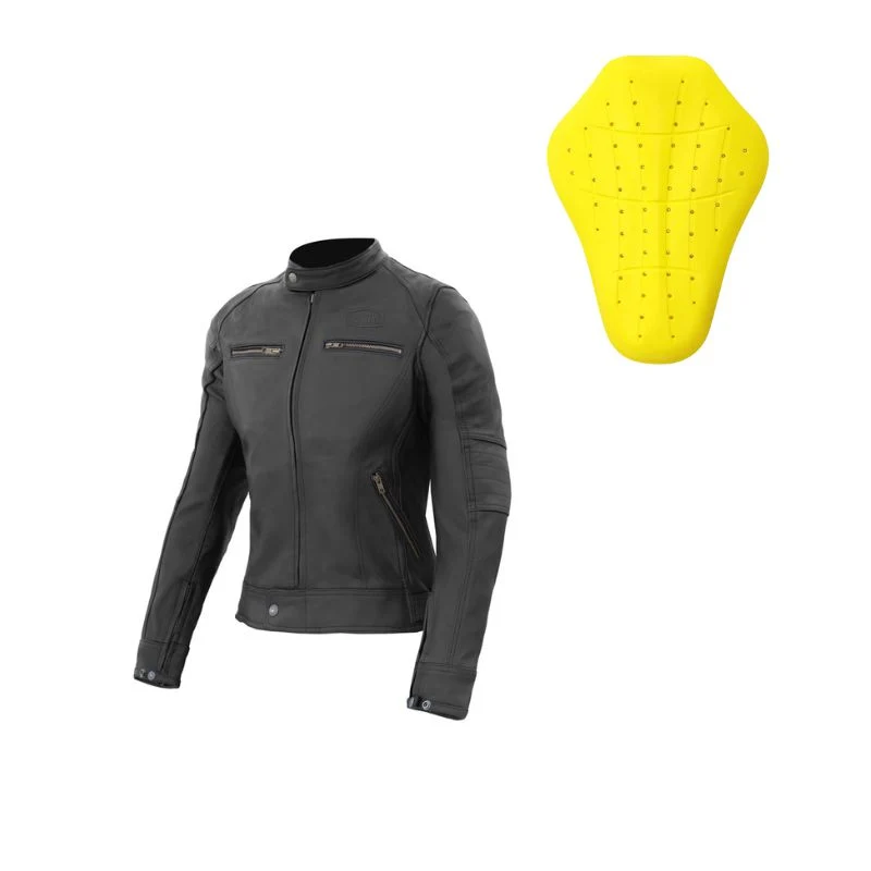Blouson de moto en cuir femme - Vintage lady GASOLINE