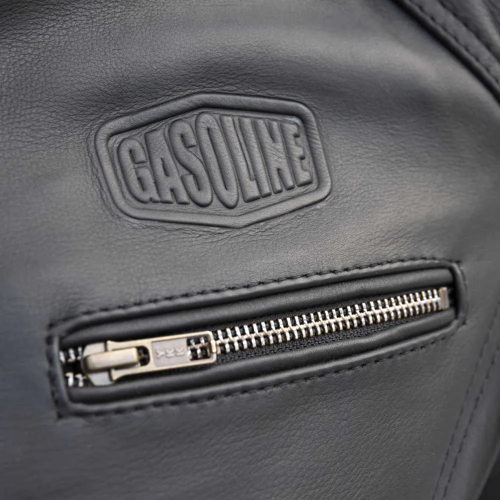 Blouson de moto en cuir femme - Vintage lady GASOLINE