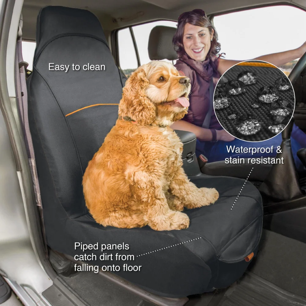 KURGO, Co-Pilot, Housse de siège avant de voiture, Pour chien Gastronome