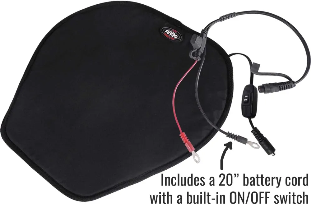 Coussin de siège chauffant pour moto, motoneige et VTT Gears Canada