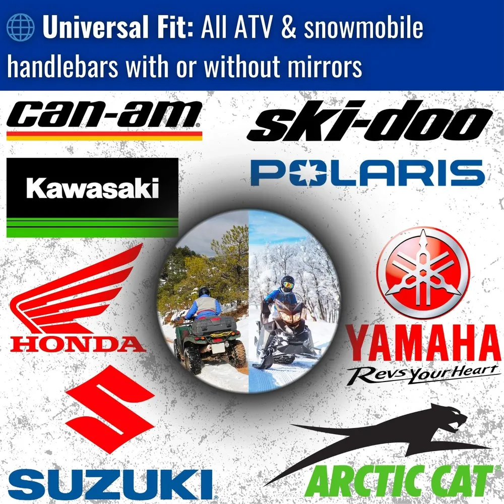 Manchons de guidon rigides pour VTT, moto et motoneige Gears Canada
