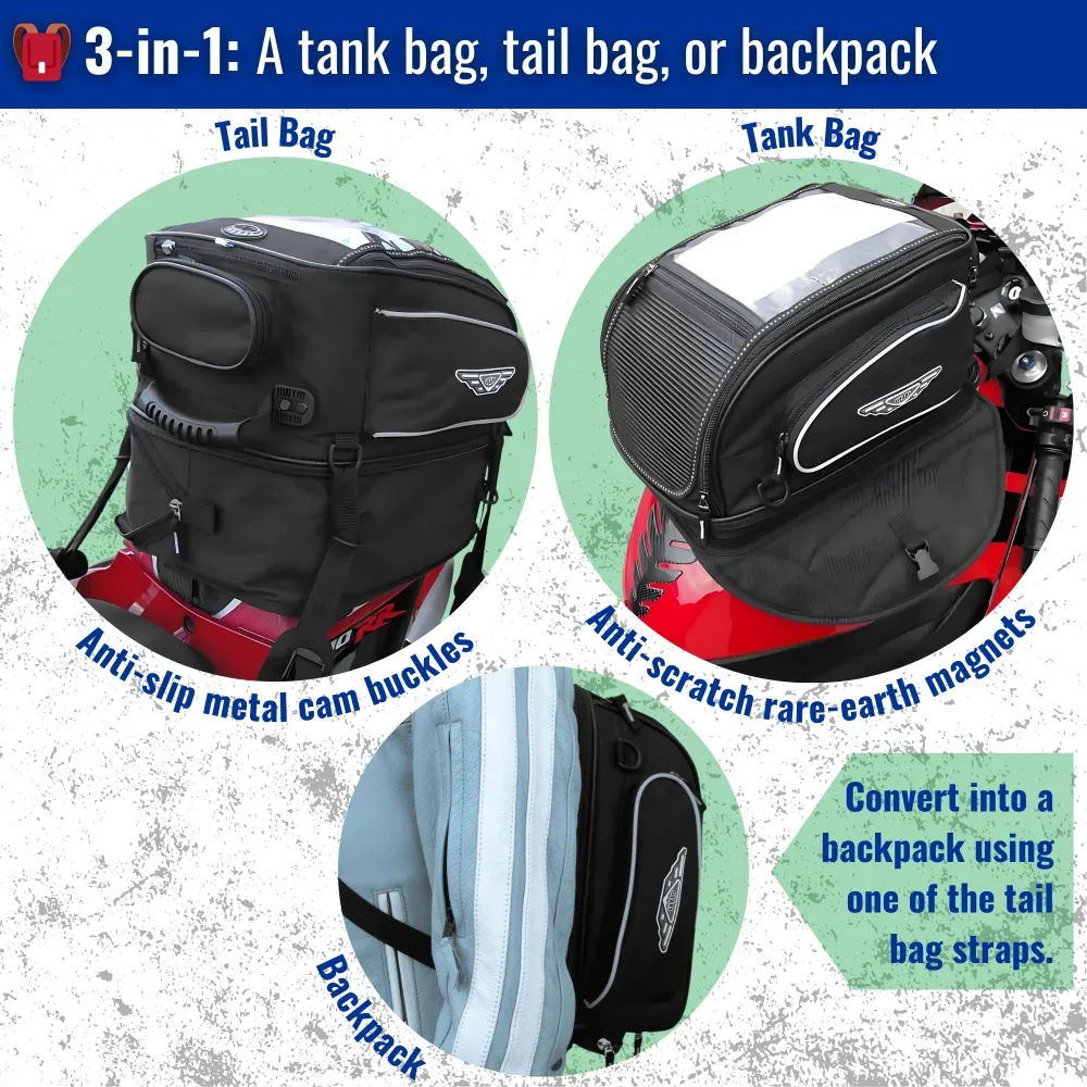 Sac de moto convertible Urban Survivor Gears Canada