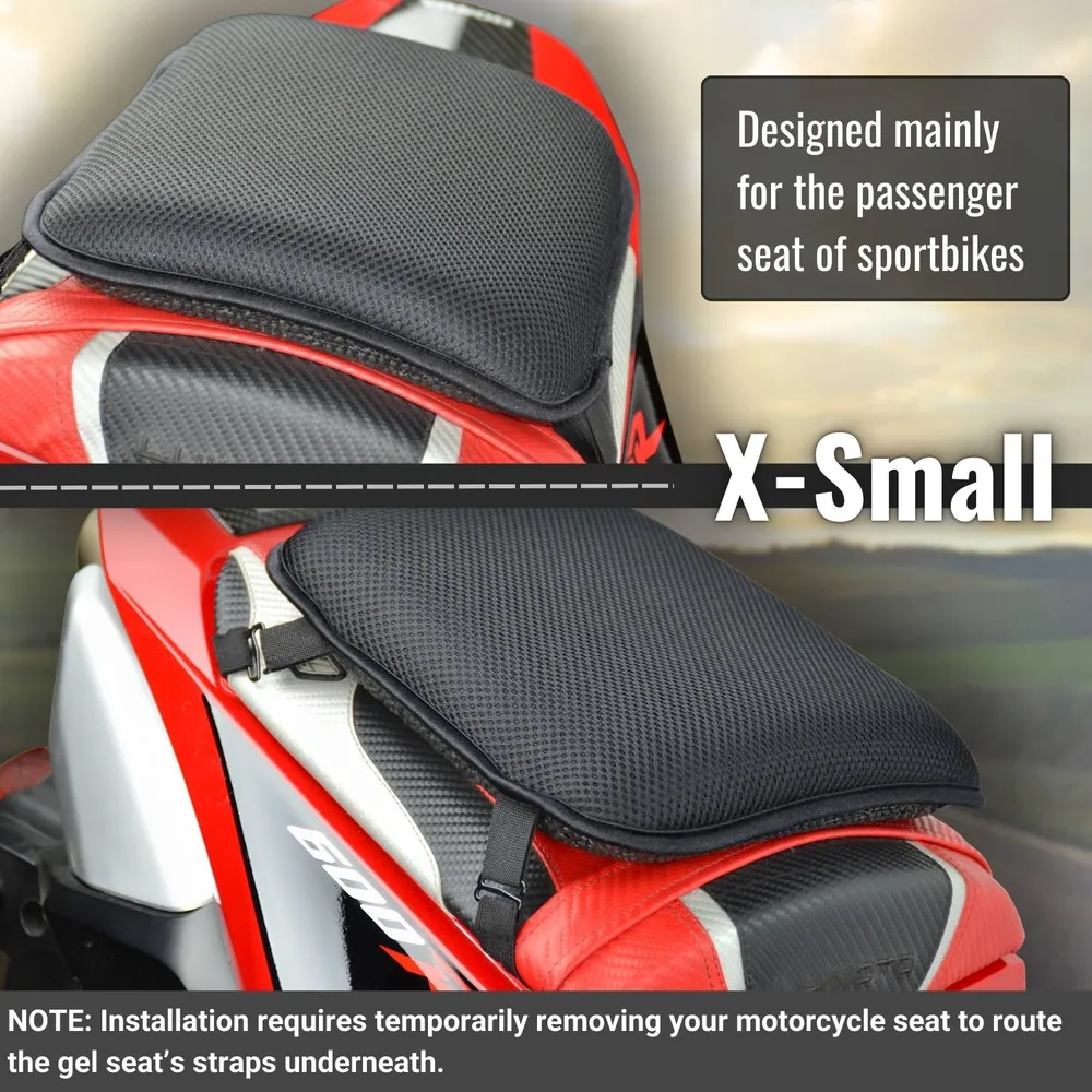 X-Tender® Coussin de siège en gel pour moto Gears Canada