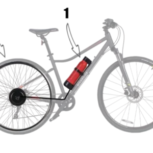 Kit de conversion de vélo électrique pour roue arrière Geeko