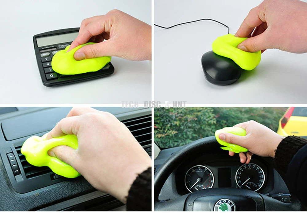 TD® gel magique nettoyant clavier anti-poussiere ecran telephone pate de nettoyage voiture magique telecommande ecran ordi...