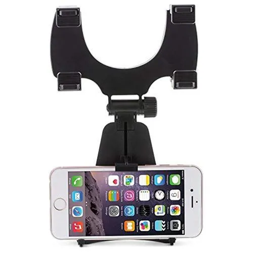 Support De Voiture Pour Téléphone Cellulaire - Installation Sur Rétroviseur - Noir Generic