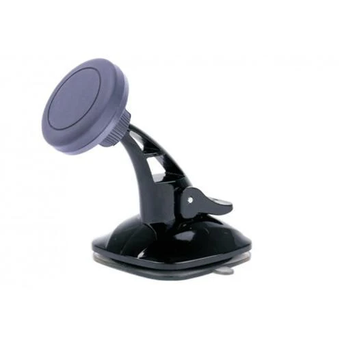 GlobalTone Support De Voiture Pour Téléphone Cellulaire Avec Succion Et Aimant Noir