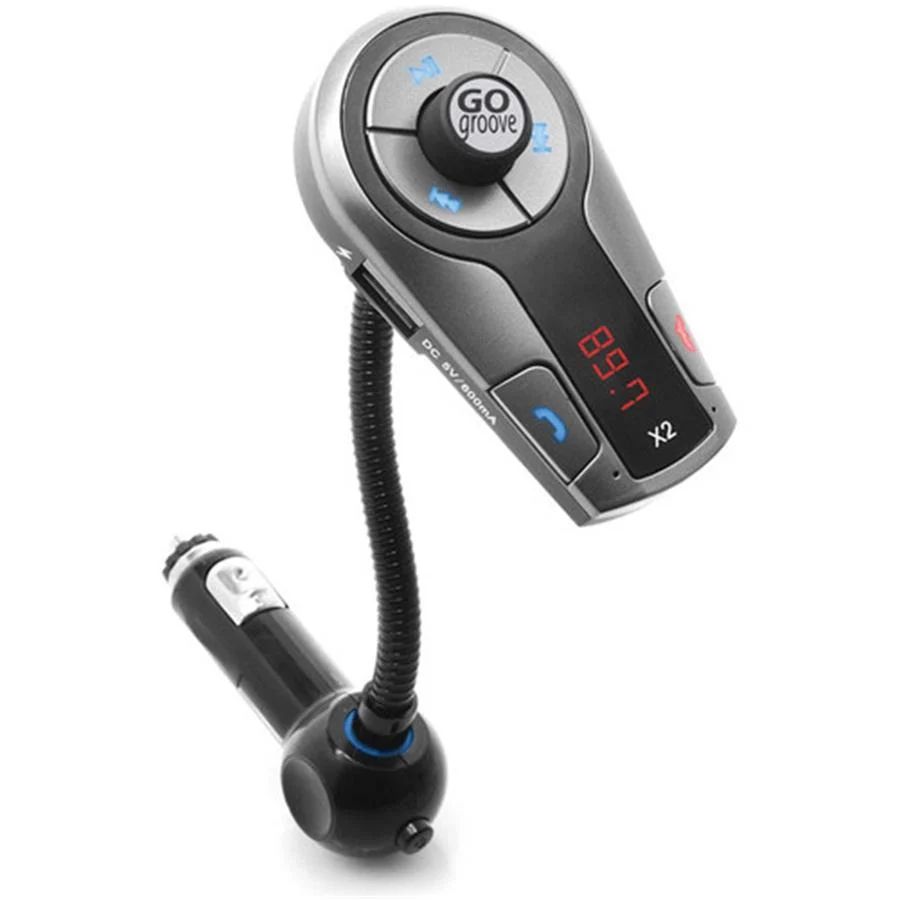 Gogroove Flexsmart X2 Transmetteur FM Bluetooth pour Voiture Gris GGFSX20200GYEW