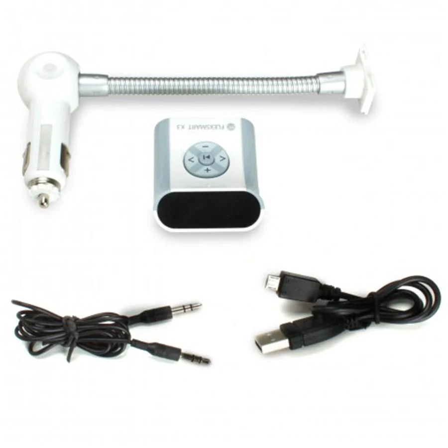 Gogroove Flexsmart X3 Transmetteur C FM pour Voiture Blanc GGFSX30100WTEW