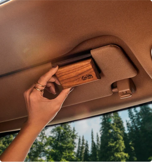 Grande Vague Désodorisant en bois pour la voiture Recharge