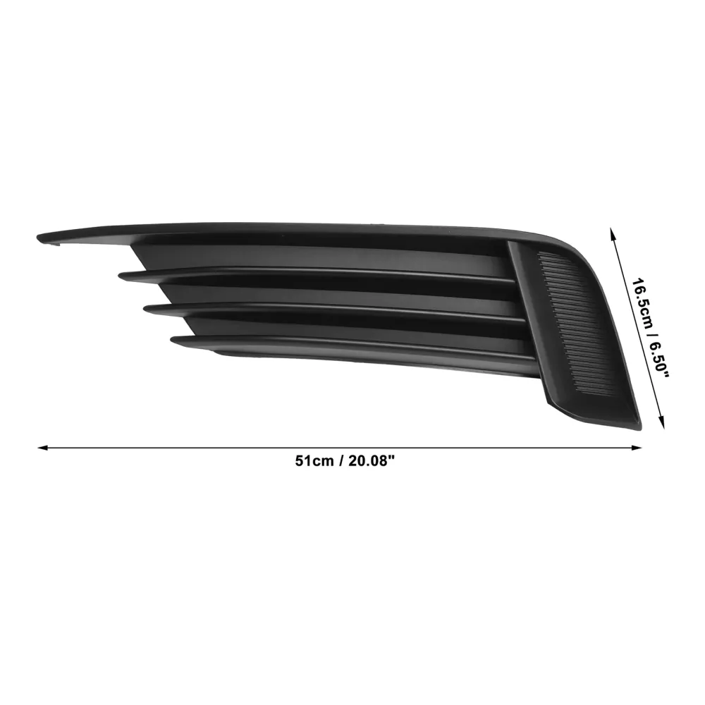 Grilles de phares antibrouillard pour pare-chocs avant de voiture Audi A3 S3 2X 2013 – 2017