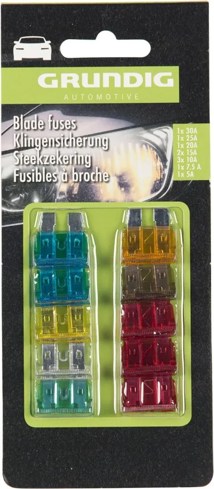 GRUNDIG 32733 Fusibles à Voiture 10 Pièces