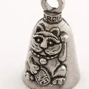 Guardian Bell Maneki-Neko - Clochette Porte-Bonheur Moto Chat Japonais