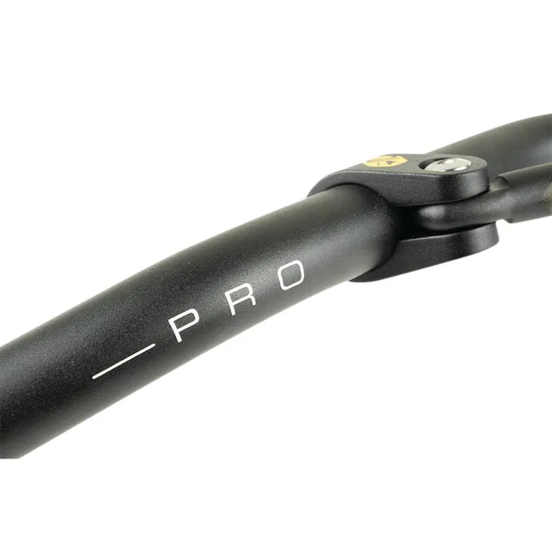 Guidon moto 22.2 mm + barre de renfort | KRM PRO RIDE ALU NOIR/JAUNE