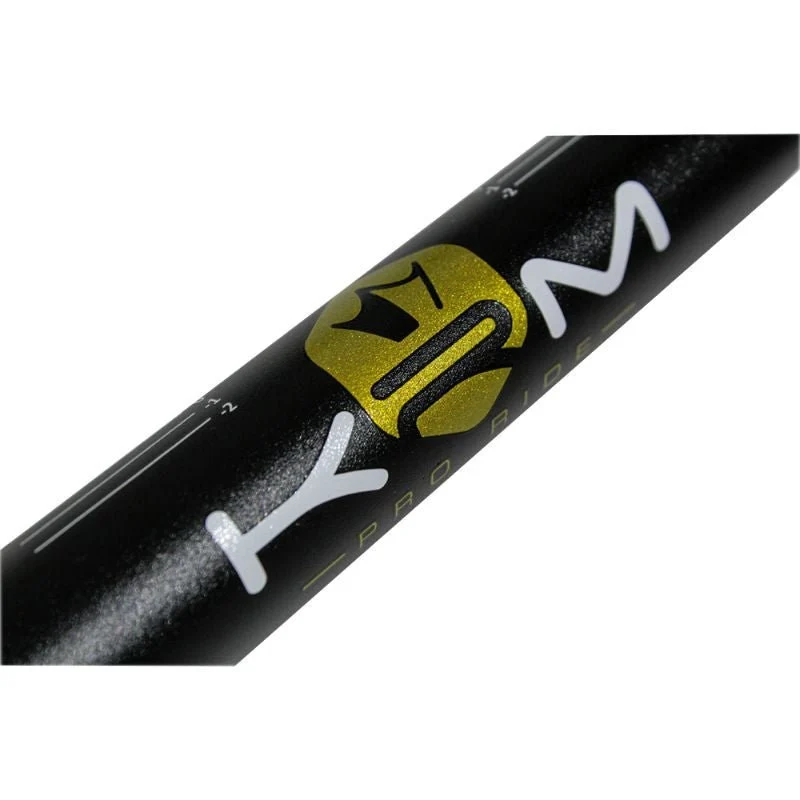 Guidon moto Alu haute perfomance KRM - Ø28,6mm noir/or
