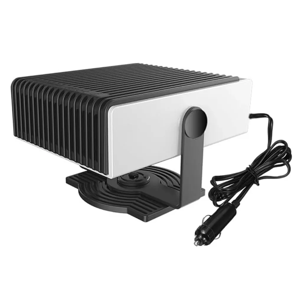 hauffage de voiture 150W 12x6x9cm air froid et chaud 360 degrés rotatif dégivrage et désembuage chauffage réchauffeur de v...