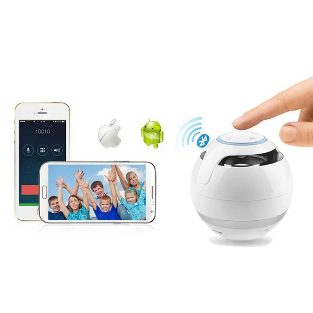 TD® haut-parleur sans fil Bluetooth, portable petit son, mini-lumières colorées, plug- extérieur subwoofer voiture