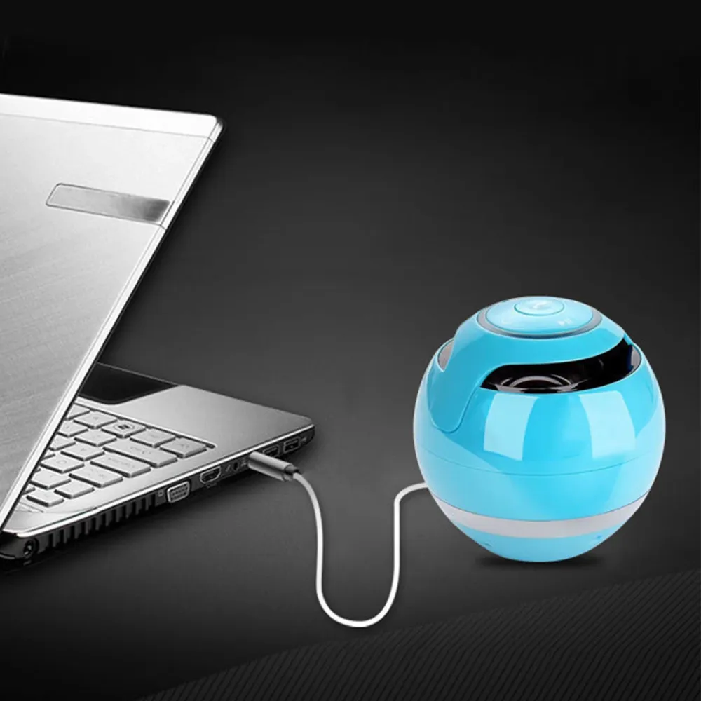 TD® haut-parleur sans fil Bluetooth, portable petit son, mini-lumières colorées, plug- extérieur subwoofer voiture