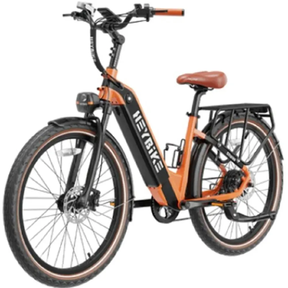 HeyBike, CityRun, Vélo Électrique (48 Volts) (15Ah) (750 Watts) Orange