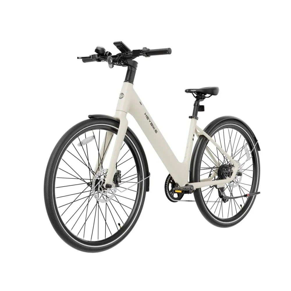 Vélo Électrique Heybike EC1 ST - Moteur 250W Batterie 36V10Ah Assisté Autonomie 100KM Freins à Disque Hydrauliques - Beurr...