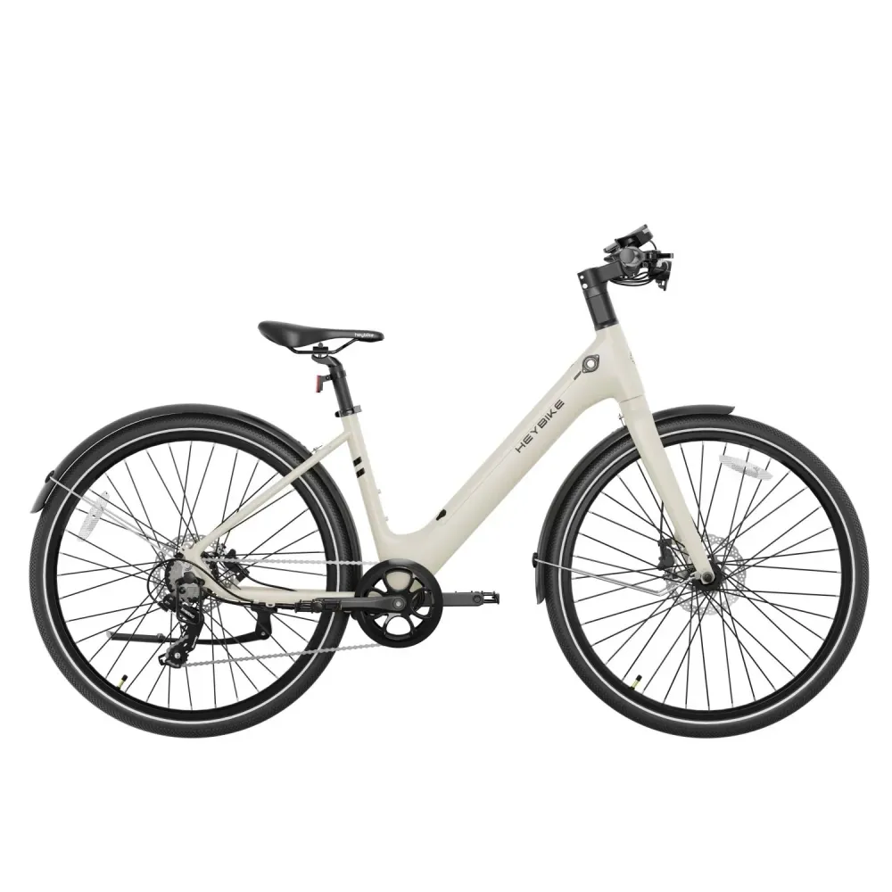Vélo Électrique Heybike EC1 ST - Moteur 250W Batterie 36V10Ah Assisté Autonomie 100KM Freins à Disque Hydrauliques - Beurr...