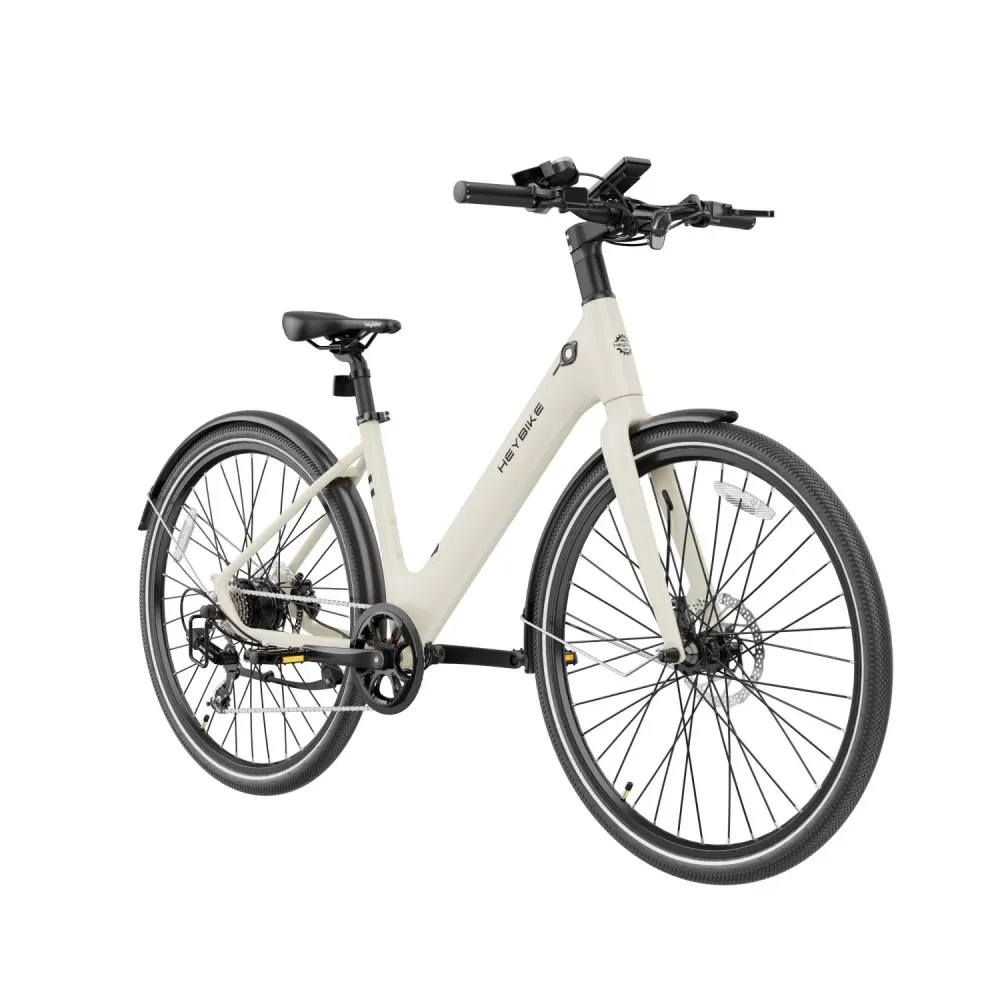 Vélo Électrique Heybike EC1 ST - Moteur 250W Batterie 36V10Ah Assisté Autonomie 100KM Freins à Disque Hydrauliques - Beurr...