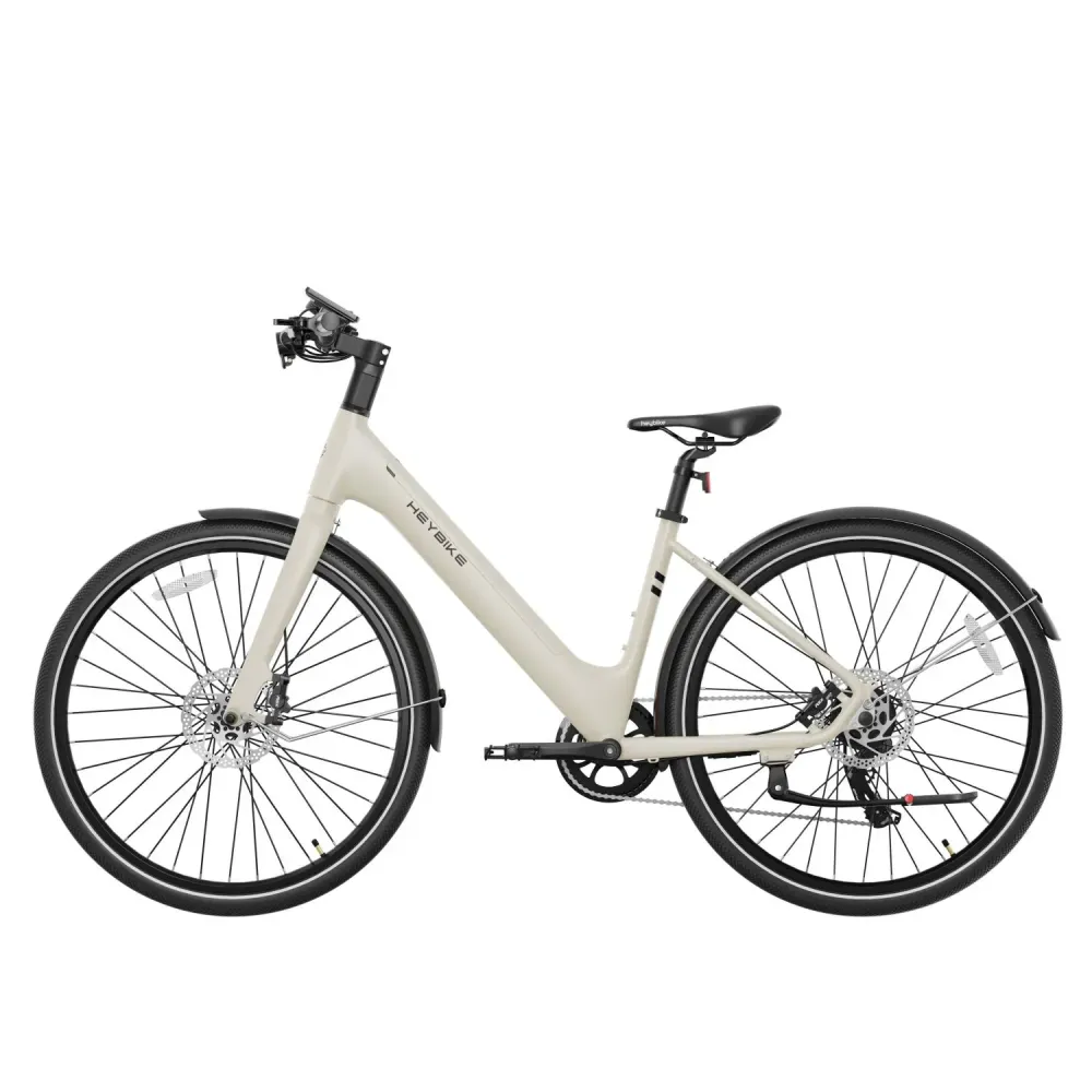 Vélo Électrique Heybike EC1 ST - Moteur 250W Batterie 36V10Ah Assisté Autonomie 100KM Freins à Disque Hydrauliques - Beurr...