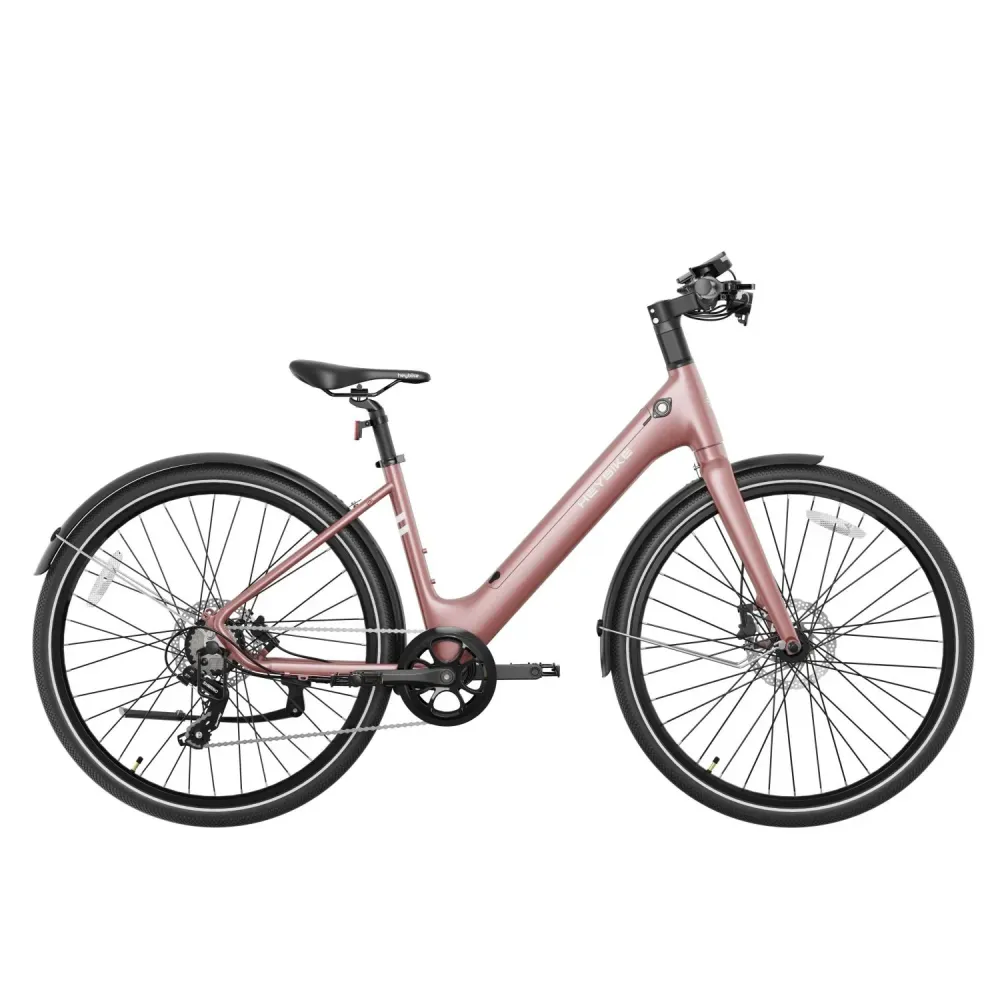 Vélo Électrique Heybike EC1 ST - Moteur 250W Batterie 36V10Ah Assisté Autonomie 100KM Freins à Disque Hydrauliques - Rose...