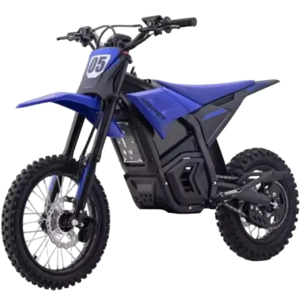HighPer, GT Storm 2500, Motocross Électrique (48 Volts) (21Ah) (2500 Watts) Blue
