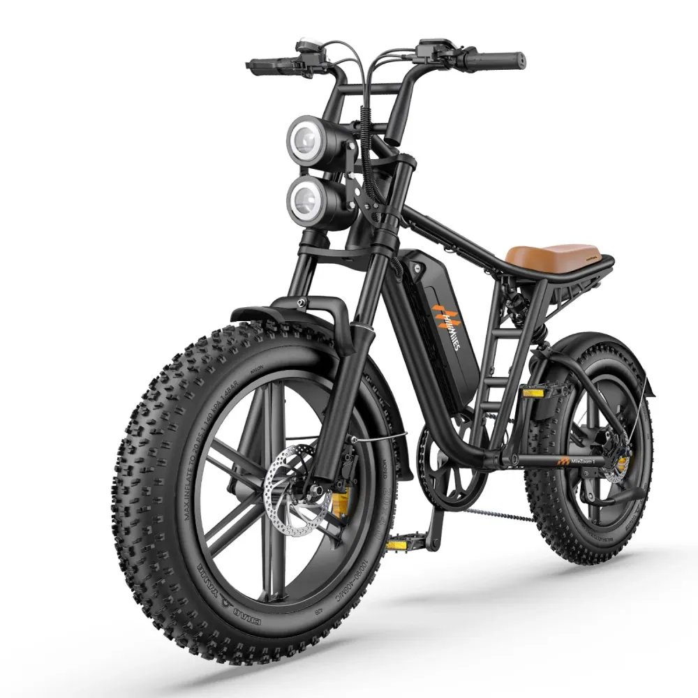 Vélo Électrique HillMiles MileZoom 1 - Moteur 750W Batterie 52V31.2AH Pneus De 20 Pouces Frein à Huile Hydraulique - Noir
