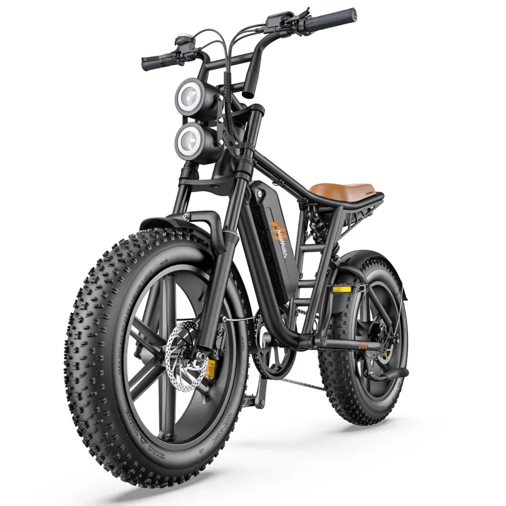 Vélo Électrique HillMiles MileZoom 1 - Moteur 750W Batterie 52V15.6AH Pneus De 20 Pouces Frein à Huile Hydraulique - Noir