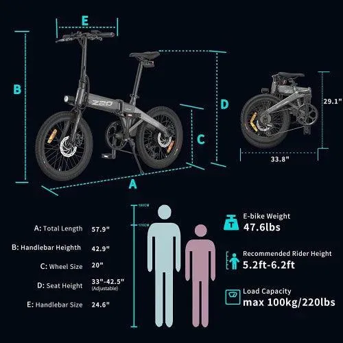 HIMO Z20 : vélo électrique de banlieue pliable HIMO