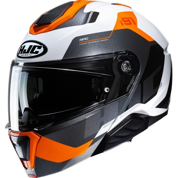 HJC i91 Carst - Casque de Moto Modulaire Gray