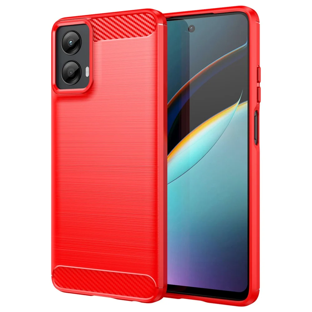 Housse Carbon Flex Motorola Moto G 5G (2024) - Rouge